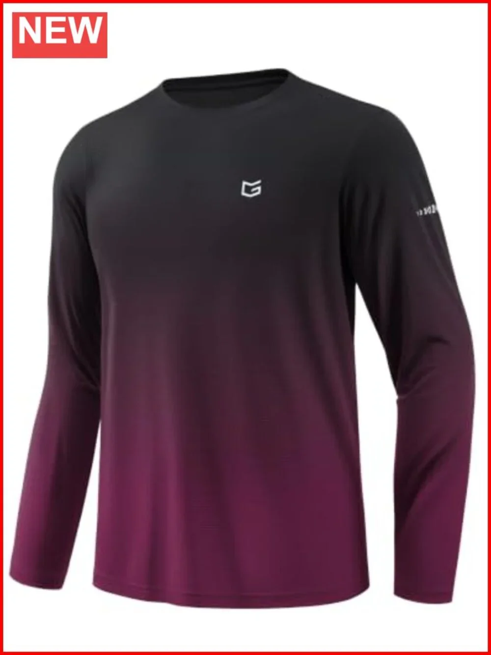 Men's UPF 50+ Long Sleeve Rash Guard Shirts UV Protection Quick Dry Workout